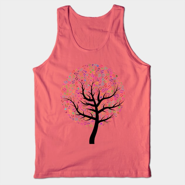 Musical Tree Tank Top by Winterplay